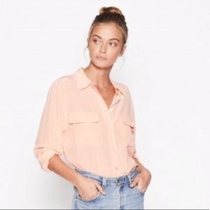 Equipment Signature Silk Shirt in French Nude NWOT